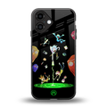rick and morty amoled back phone cover | glass case for iphone 16