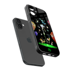 rick and morty amoled back phone cover | glass case for iphone 16