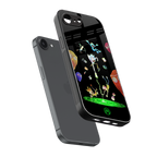 rick and morty amoled back phone cover | glass case for iphone 16e
