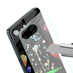 rick and morty amoled back phone cover | glass case for iphone 16e