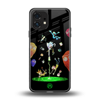 rick and morty amoled back phone cover | glass case for nothing phone 1