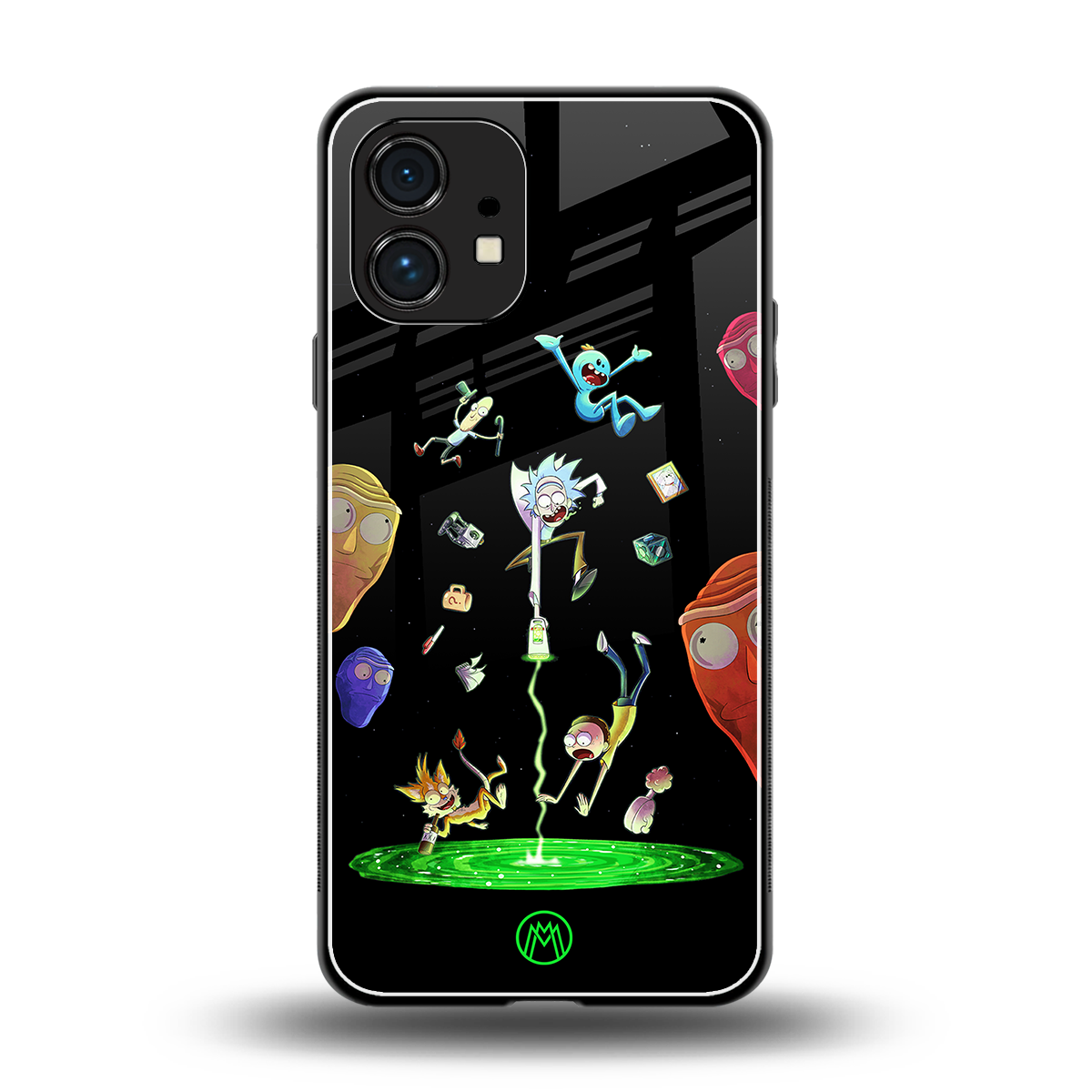 rick and morty amoled back phone cover | glass case for nothing phone 1