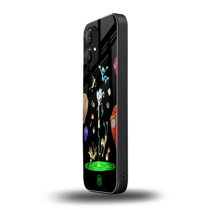 rick and morty amoled back phone cover | glass case for nothing phone 1
