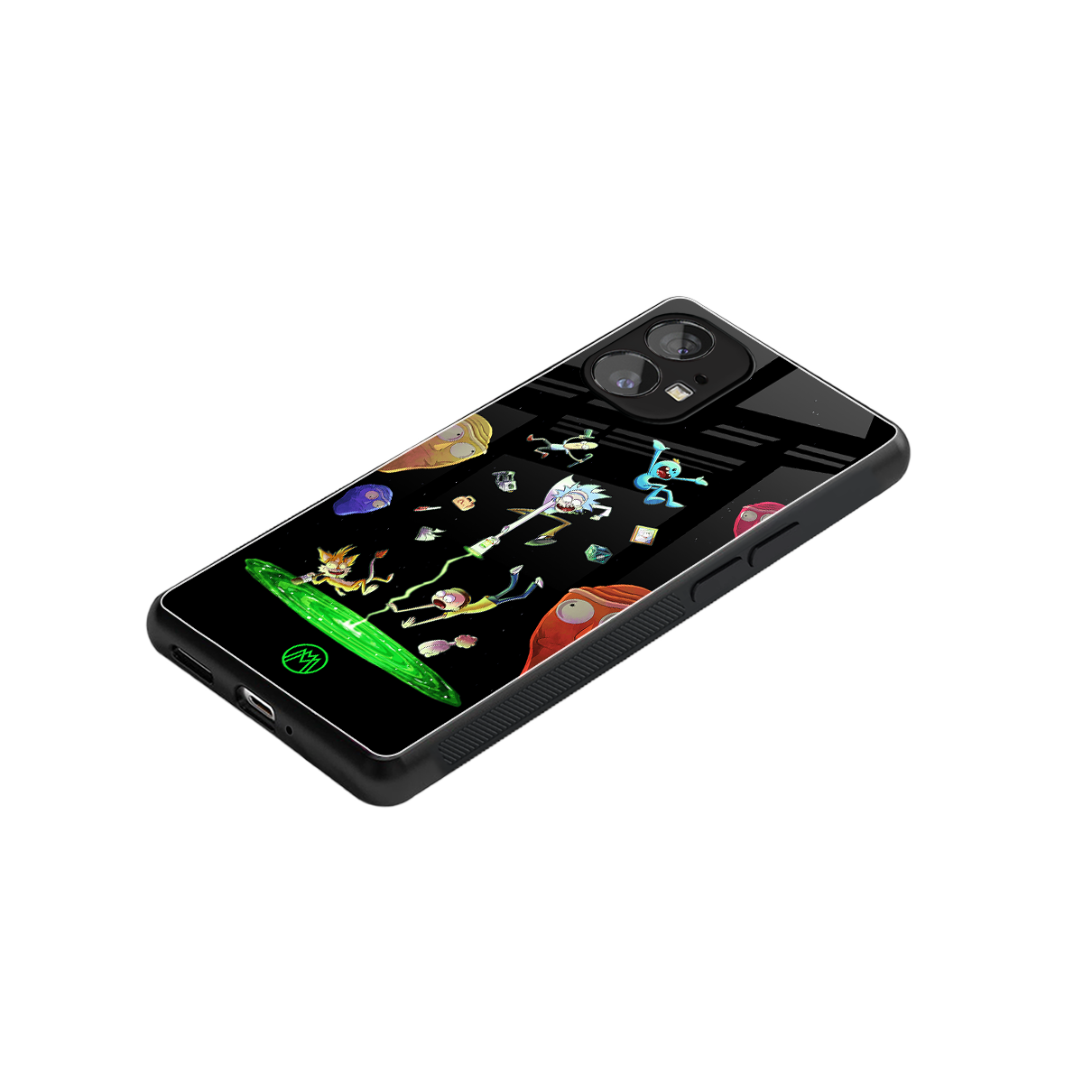 rick and morty amoled back phone cover | glass case for nothing phone 1