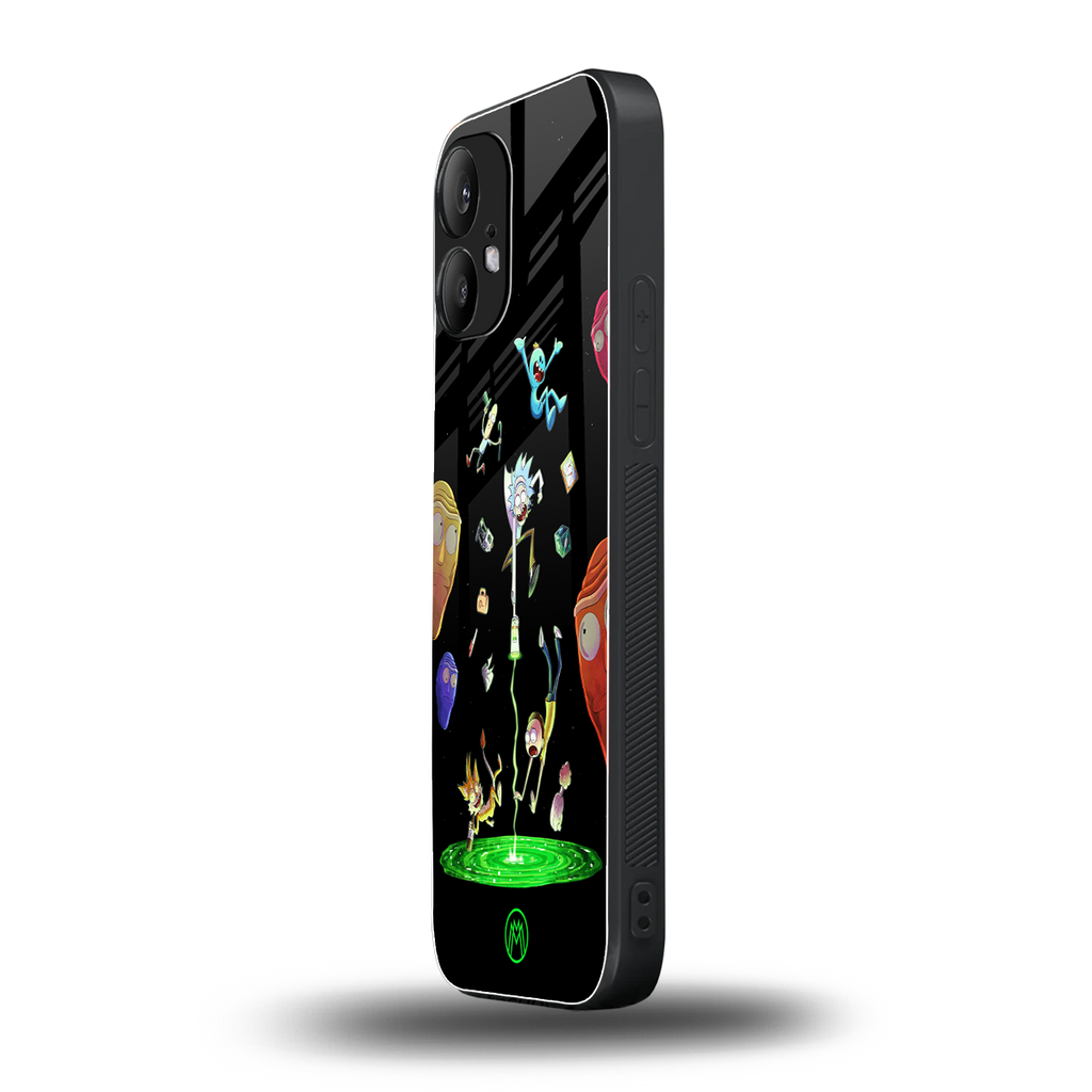 rick and morty amoled back phone cover | glass case for nothing phone 2