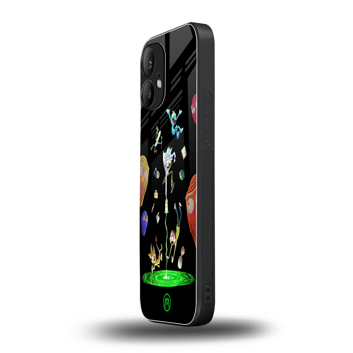 rick and morty amoled back phone cover | glass case for nothing phone 2