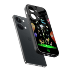 rick and morty amoled back phone cover | glass case for oneplus nord 3