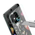 rick and morty amoled back phone cover | glass case for oneplus nord 3