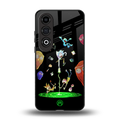 rick and morty amoled back phone cover | glass case for oneplus nord ce 4