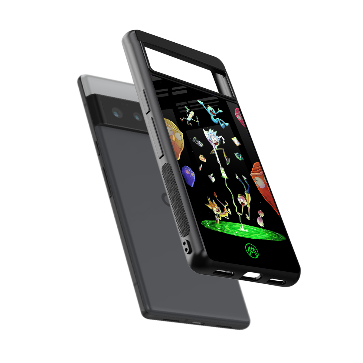 rick and morty amoled back phone cover | glass case for google pixel 6 pro