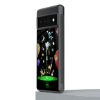 rick and morty amoled back phone cover | glass case for google pixel 6 pro