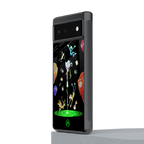 rick and morty amoled back phone cover | glass case for Google Pixel 6A