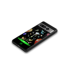 rick and morty amoled back phone cover | glass case for google pixel 7 pro