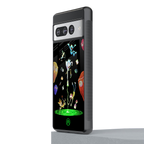 rick and morty amoled back phone cover | glass case for google pixel 7 pro