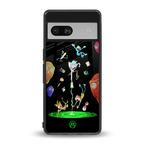 rick and morty amoled back phone cover | glass case for Google Pixel 7
