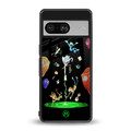 rick and morty amoled back phone cover | glass case for Google Pixel 8
