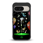 rick and morty amoled back phone cover | glass case for google pixel 9