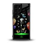 rick and morty amoled back phone cover | glass case for samsung galaxy s23 ultra