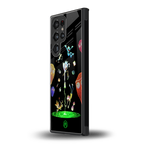 rick and morty amoled back phone cover | glass case for samsung galaxy s23 ultra