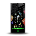 rick and morty amoled back phone cover | glass case for samsung galaxy s25 ultra