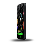 rick and morty amoled back phone cover | glass case for samsung galaxy s24 plus