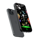 rick and morty amoled back phone cover | glass case for iphone 14