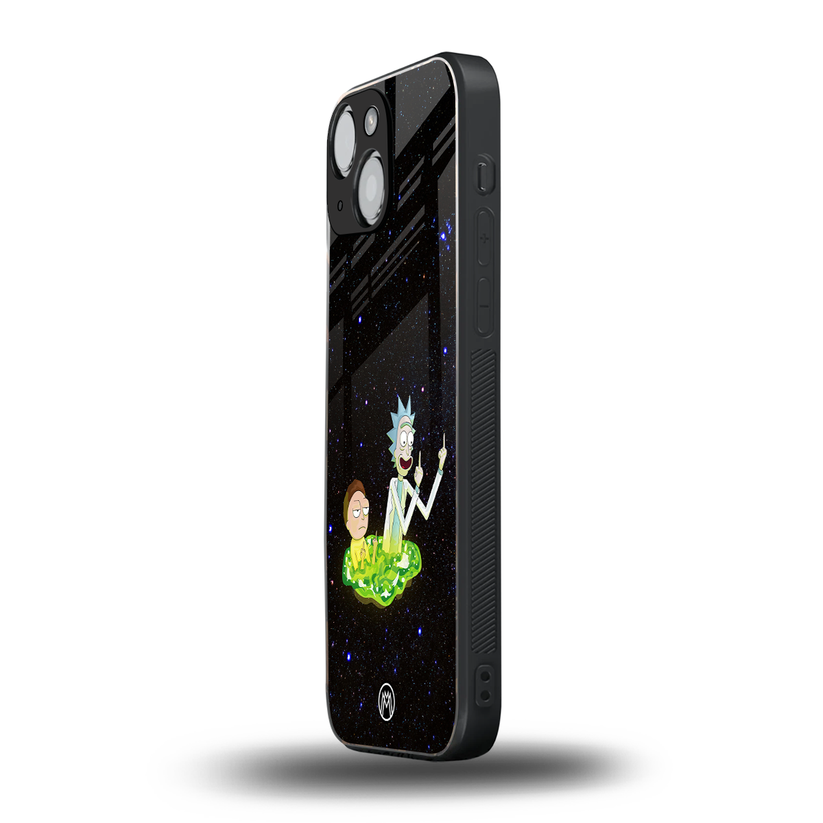 rick and morty fo aesthetic back phone cover | glass case for iphone 13 mini