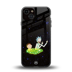rick and morty fo aesthetic back phone cover | glass case for iphone 13