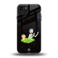 rick and morty fo aesthetic back phone cover | glass case for iphone 15
