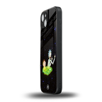 rick and morty fo aesthetic back phone cover | glass case for iphone 15