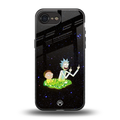 rick and morty fo aesthetic back phone cover | glass case for iphone 16e