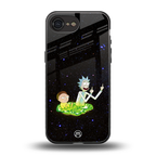 rick and morty fo aesthetic back phone cover | glass case for iphone 16e