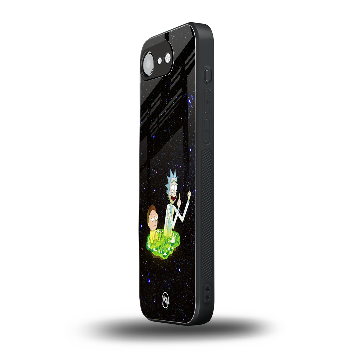 rick and morty fo aesthetic back phone cover | glass case for iphone 16e