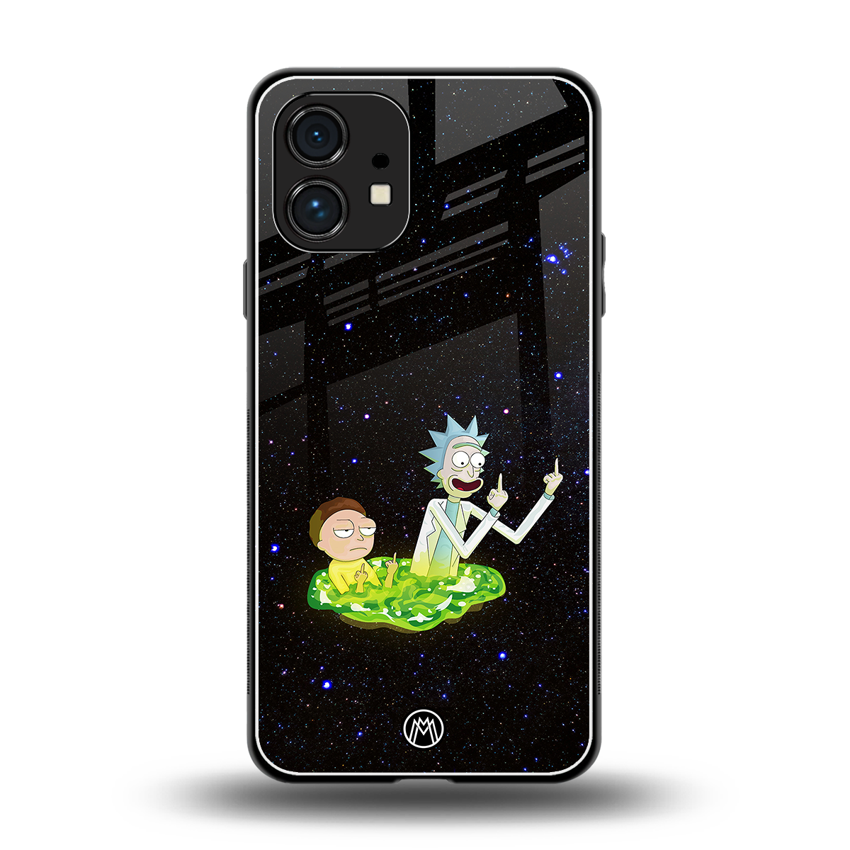 rick and morty fo aesthetic back phone cover | glass case for nothing phone 1
