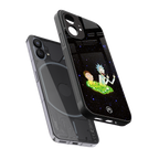 rick and morty fo aesthetic back phone cover | glass case for nothing phone 1