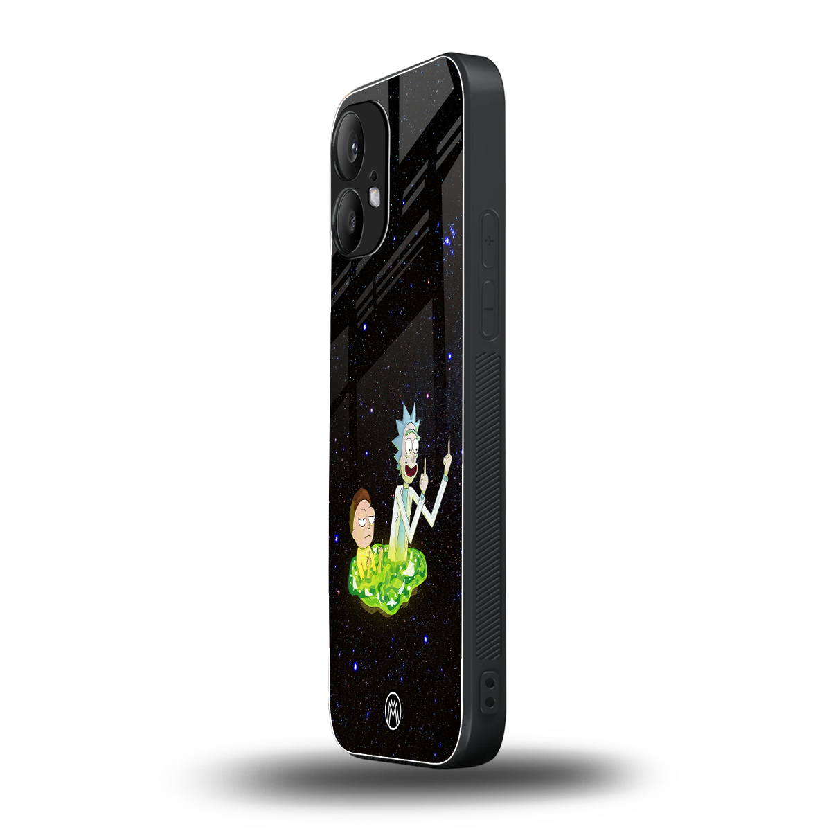 rick and morty fo aesthetic back phone cover | glass case for nothing phone 2