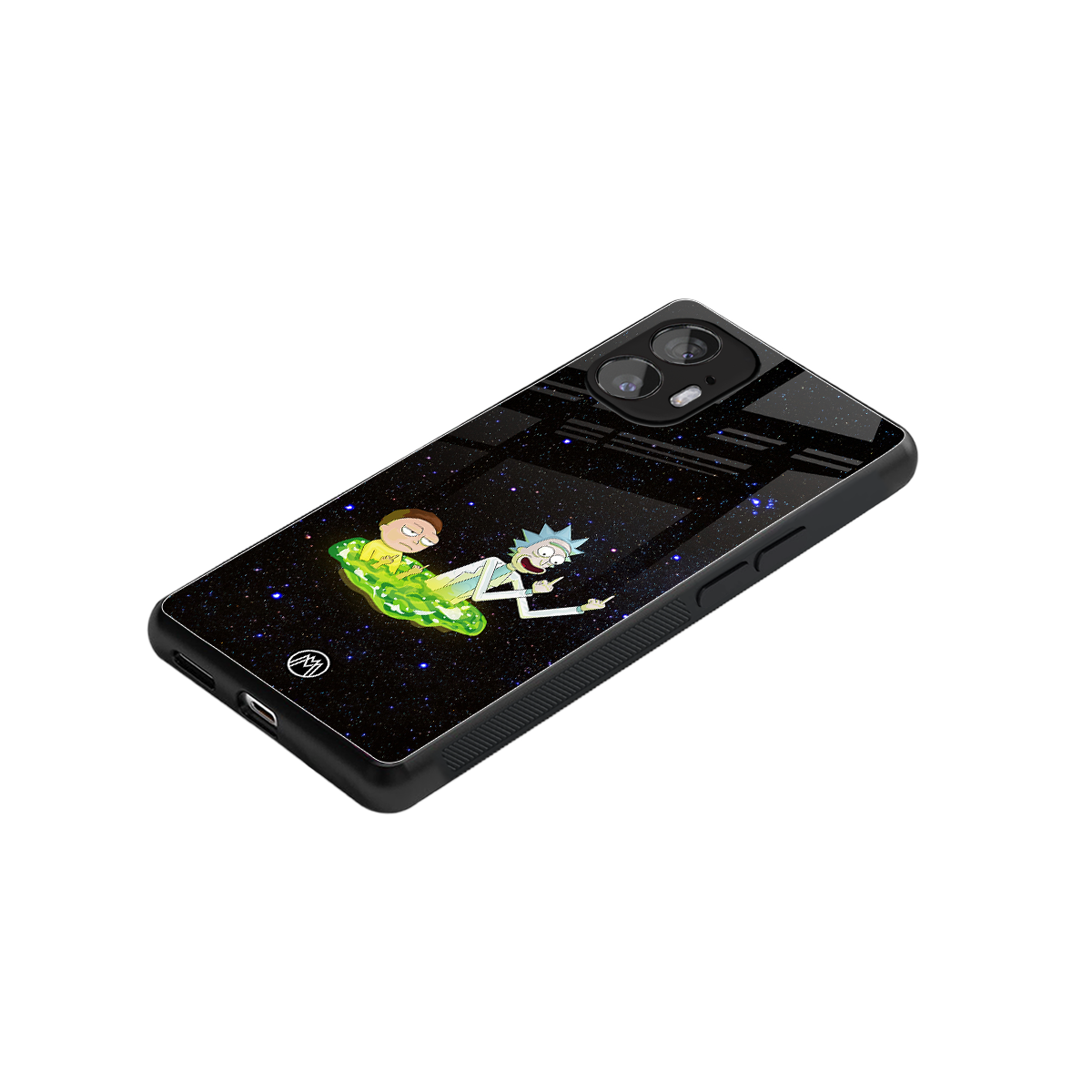 rick and morty fo aesthetic back phone cover | glass case for nothing phone 2