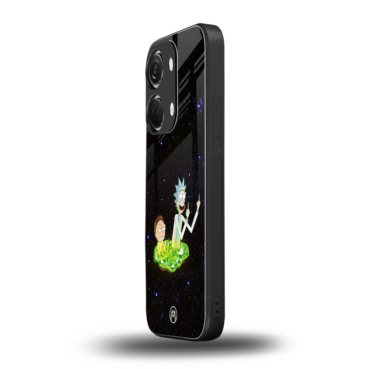 rick and morty fo aesthetic back phone cover | glass case for oneplus nord 3