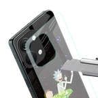 rick and morty fo aesthetic back phone cover | glass case for oneplus nord 3