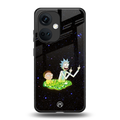 rick and morty fo aesthetic back phone cover | glass case for oneplus nord ce 3
