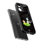 rick and morty fo aesthetic back phone cover | glass case for oneplus nord ce 3