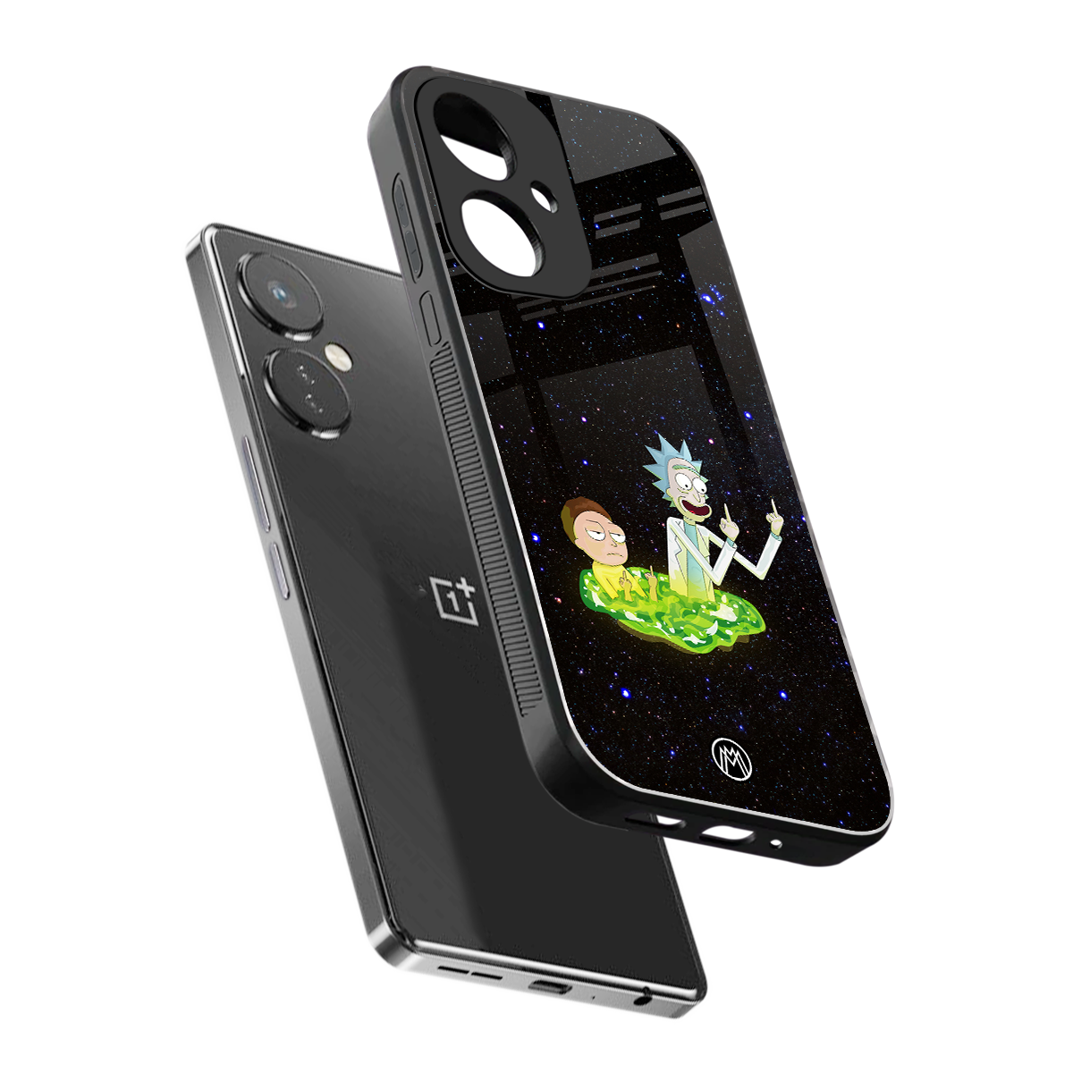 rick and morty fo aesthetic back phone cover | glass case for oneplus nord ce 3