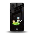 rick and morty fo aesthetic back phone cover | glass case for oneplus nord ce 4 lite