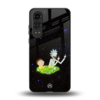 rick and morty fo aesthetic back phone cover | glass case for oneplus nord ce 4 lite