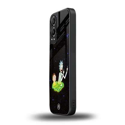 rick and morty fo aesthetic back phone cover | glass case for oneplus nord ce 4 lite
