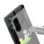rick and morty fo aesthetic back phone cover | glass case for oneplus nord ce 4 lite