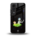 rick and morty fo aesthetic back phone cover | glass case for oneplus nord ce 4