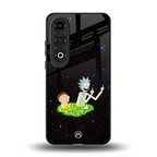 rick and morty fo aesthetic back phone cover | glass case for oneplus nord ce 4