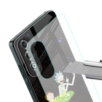 rick and morty fo aesthetic back phone cover | glass case for oneplus nord ce 4