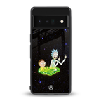 rick and morty fo aesthetic back phone cover | glass case for google pixel 6 pro